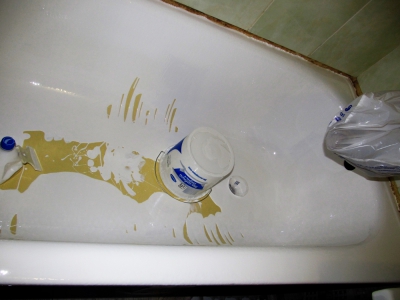 Восстановление эмали стальной ванны Дергачи